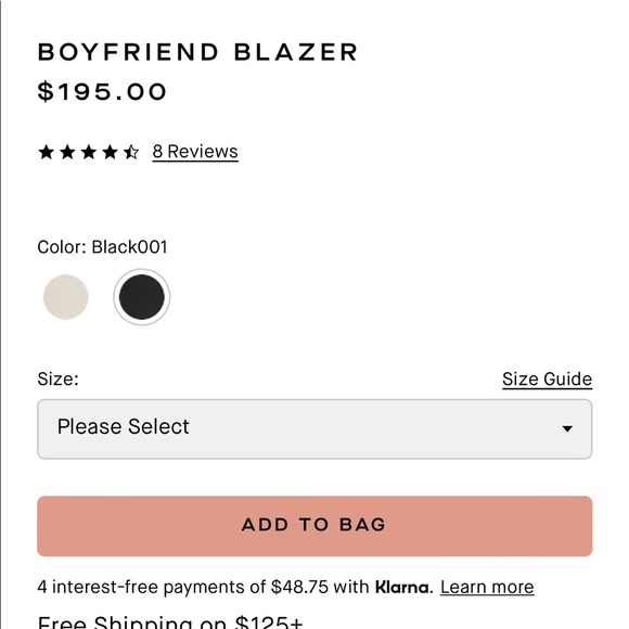 New Good American Boyfriend Blazer SOLD OUT!! - Picture 5 of 6